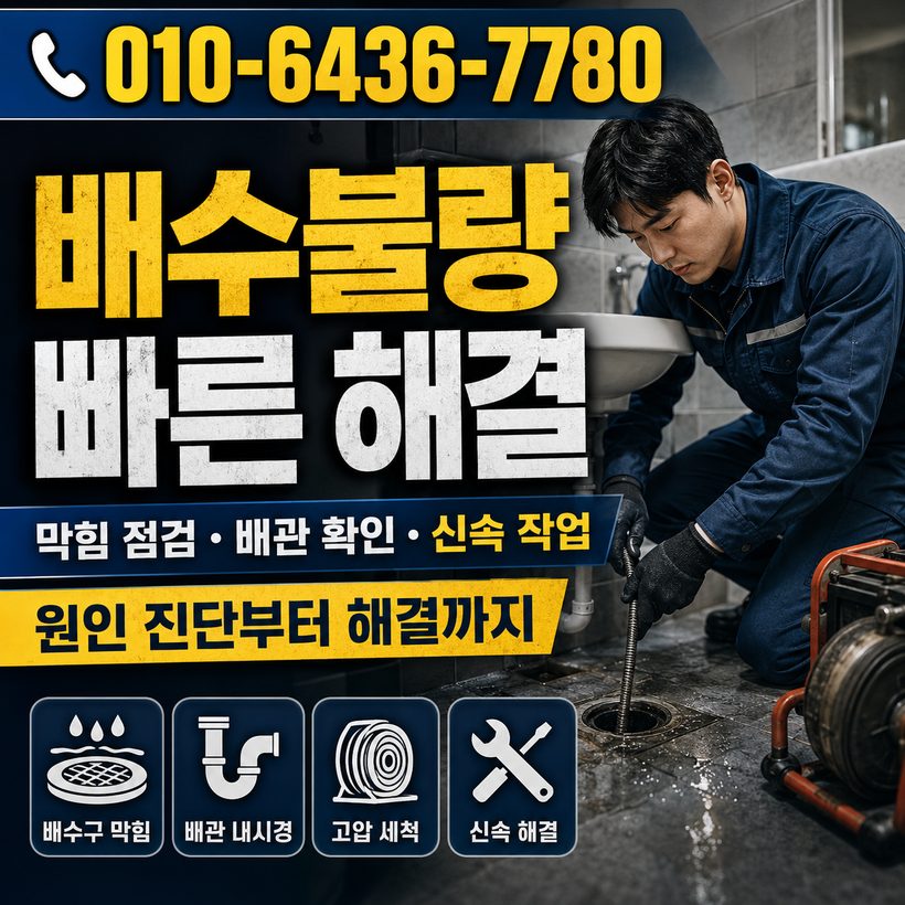 칠산서부동 지역 싱크대막힘 관련 이미지