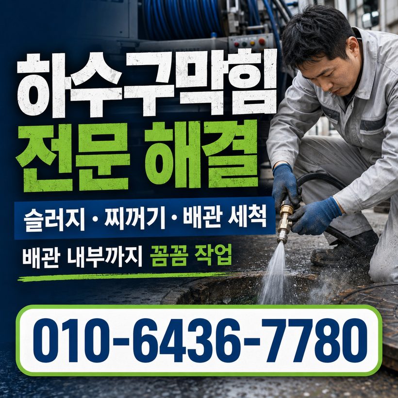 위천면 하수구막힘 빠른출동 4